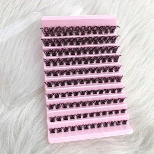 8 16mm Mega Volume Lash Clusters Wispy Soft Natural Look False Eyelashes
