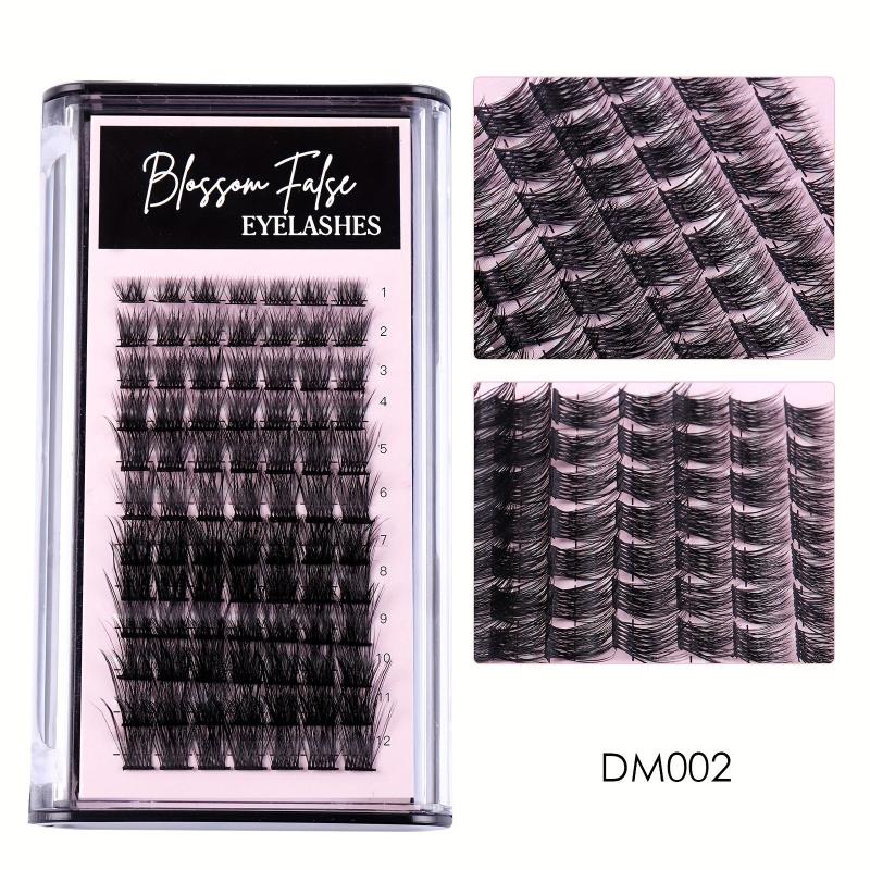Mixed Lash Clusters 12 Rows C D Curl Wispy Soft Fluffy Natural Look Cluster Lash