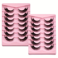 Fluffy Curly Faux Mink Cat Eye Lashes Natural Look False Eyelash