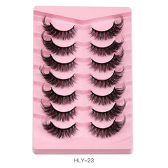 Fluffy Curly Faux Mink Cat Eye Lashes Natural Look False Eyelash