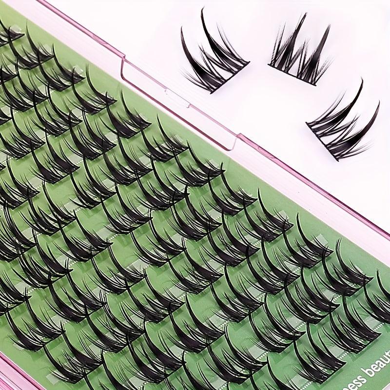 12 Rows Cluster Lashes Enlarge Eyes Cat Fairy False Eyelashes Lightweight