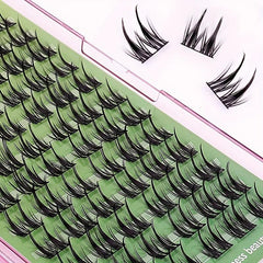 12 Rows Cluster Lashes Enlarge Eyes Cat Fairy False Eyelashes Lightweight