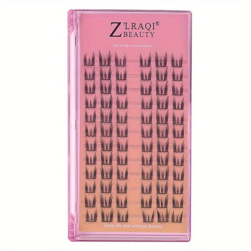 12 Rows Cluster Lashes Enlarge Eyes Cat Fairy False Eyelashes Lightweight