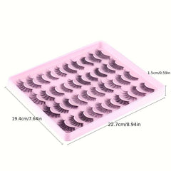 20 Pairs False Eyelashes Natural Thick Simulated Chemical Fiber Lashes
