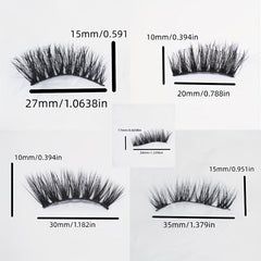7 Pair False Eyelashes Thick Slender Lashes Big Eye Makeup Curling