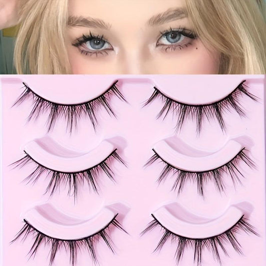 Thick Crossed Lashes False Eyelashes for Big Eye Makeup