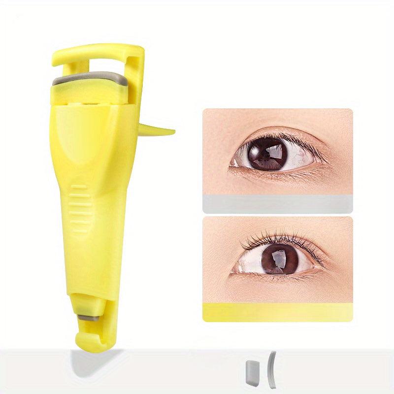 Portable Eyelash Curler For Women, Rubber Pads, Travel Cosmetic Tools