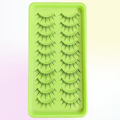 10 Pairs Natural 3D Faux Mink Short False Eyelashes