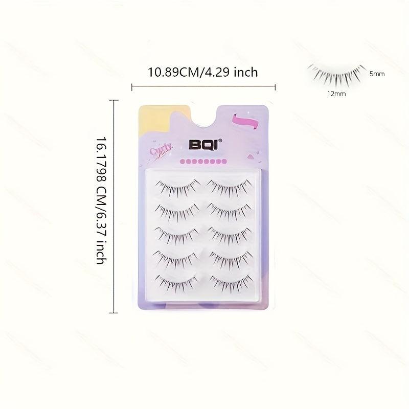 Slender Curling False Eyelashes Natural Soft Full Strip Sunflower for Beginners