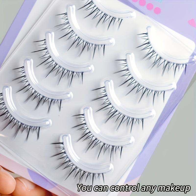 Slender Curling False Eyelashes Natural Soft Full Strip Sunflower for Beginners