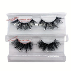Faux Pearl Sequin Eyelashes Y2K Style