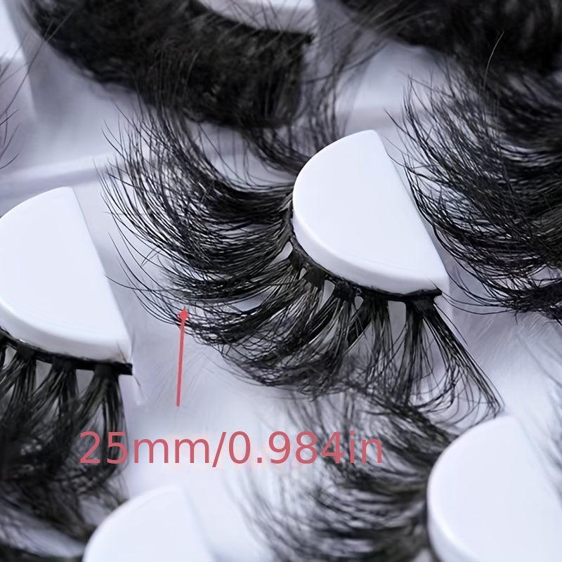 16 Pairs Faux Mink Lashes Dramatic Style Thick False Eyelashes