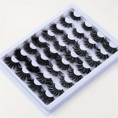 16 Pairs Faux Mink Lashes Dramatic Style Thick False Eyelashes