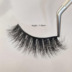 10 Pairs Faux Mink Hair False Eyelashes Natural Curling Thick 3D Realistic