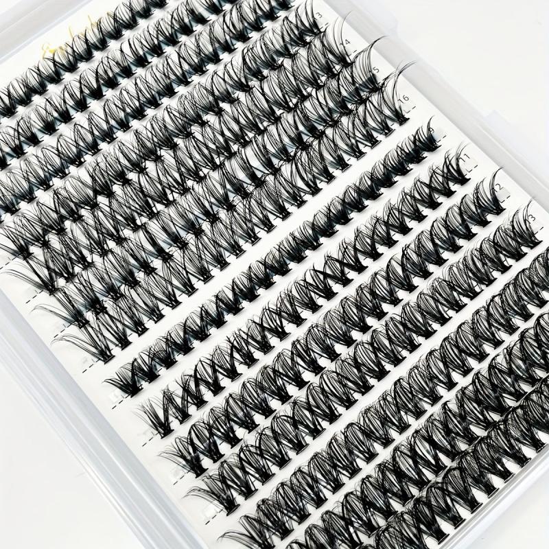 Individual Cluster Flame False Eyelashes Natural Realistic Makeup Set