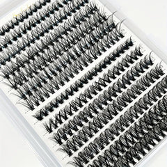 Individual Cluster Flame False Eyelashes Natural Realistic Makeup Set