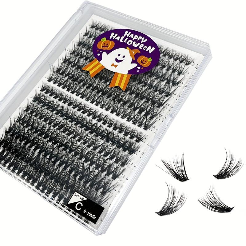 Individual Cluster Flame False Eyelashes Natural Realistic Makeup Set