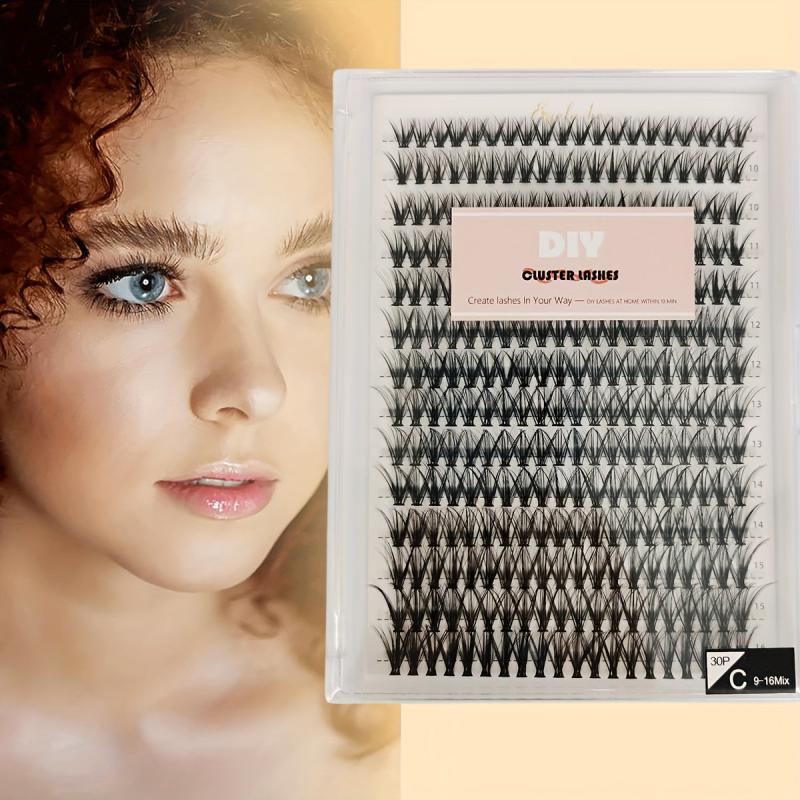 DIY Individual Eyelash Cluster C Curling Lightweight False Eyelashes