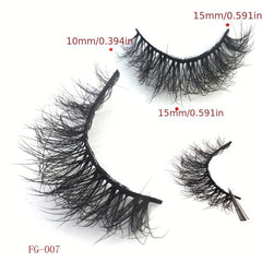 5 Pairs Fluffy Mink Natural Short Messy Eyelashes 10-23mm 3D Dramatic Makeup