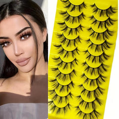 10 Pairs Fluffy Curling Thick Soft False Eyelashes JB21