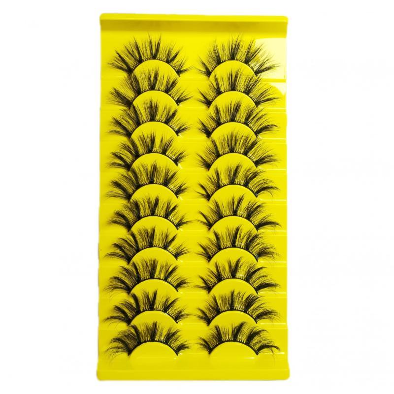 10 Pairs Fluffy Curling Thick Soft False Eyelashes JB21