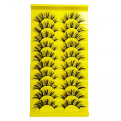10 Pairs Fluffy Curling Thick Soft False Eyelashes JB21
