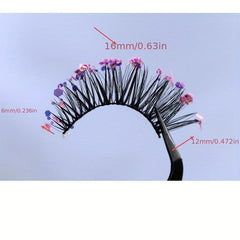 Luminous Mermaid Glitter False Eyelashes 5 Pairs
