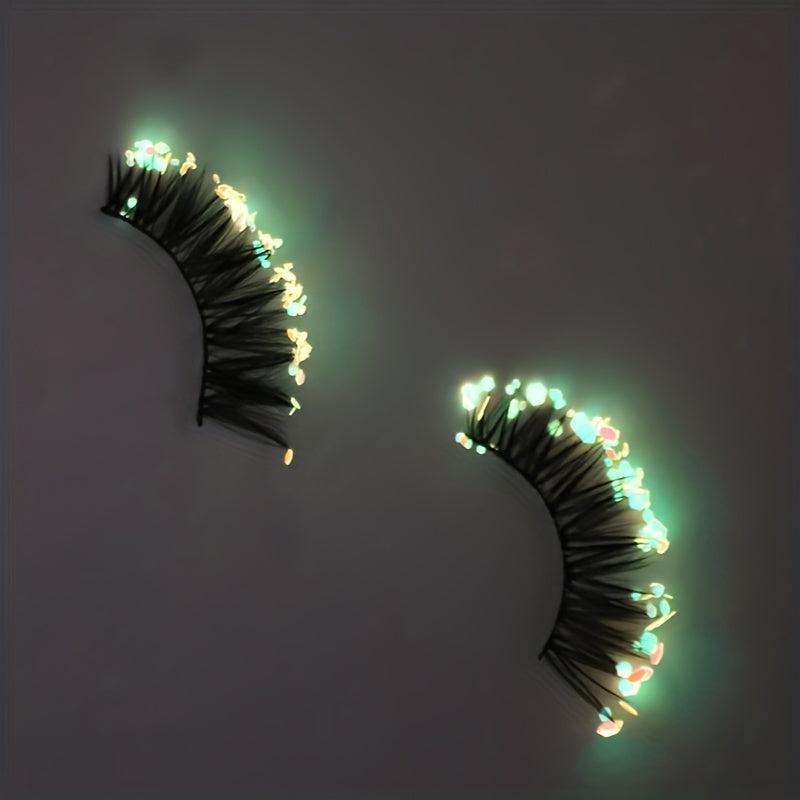 Luminous Mermaid Glitter False Eyelashes 5 Pairs