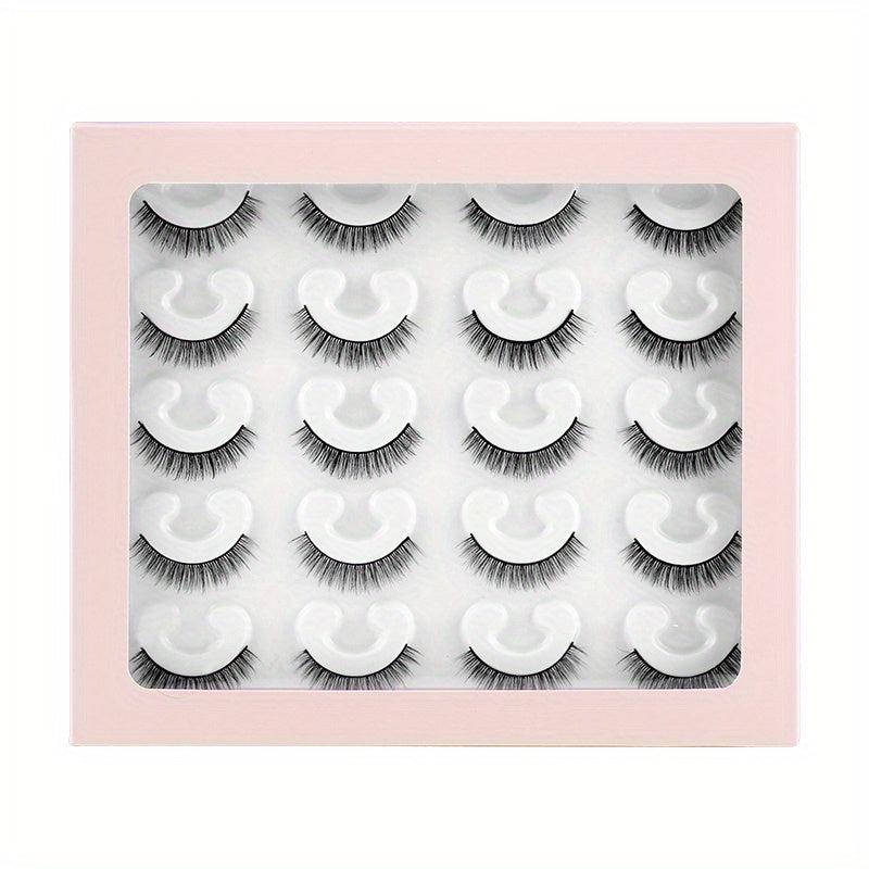10 Pairs Natural False Eyelashes Curling Daily Makeup