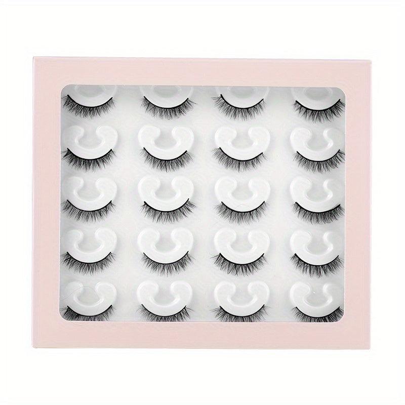 10 Pairs Natural False Eyelashes Curling Daily Makeup