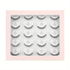 10 Pairs Natural False Eyelashes Curling Daily Makeup