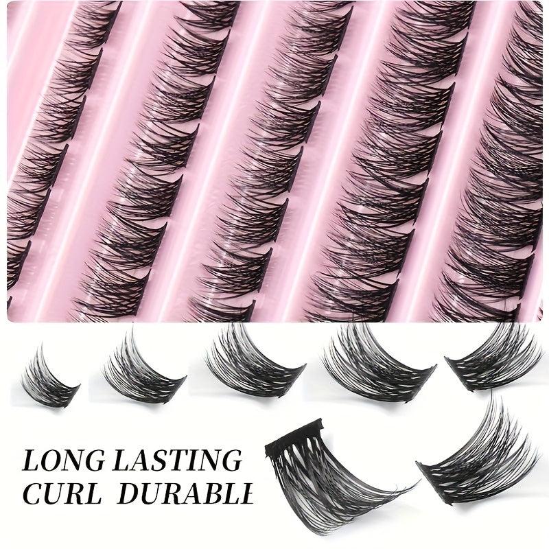 DIY Cluster False Eyelashes C Curling Lashes Extension