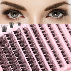 DIY Cluster False Eyelashes C Curling Lashes Extension