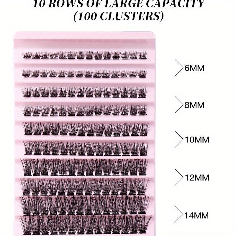 DIY Cluster False Eyelashes C Curling Lashes Extension
