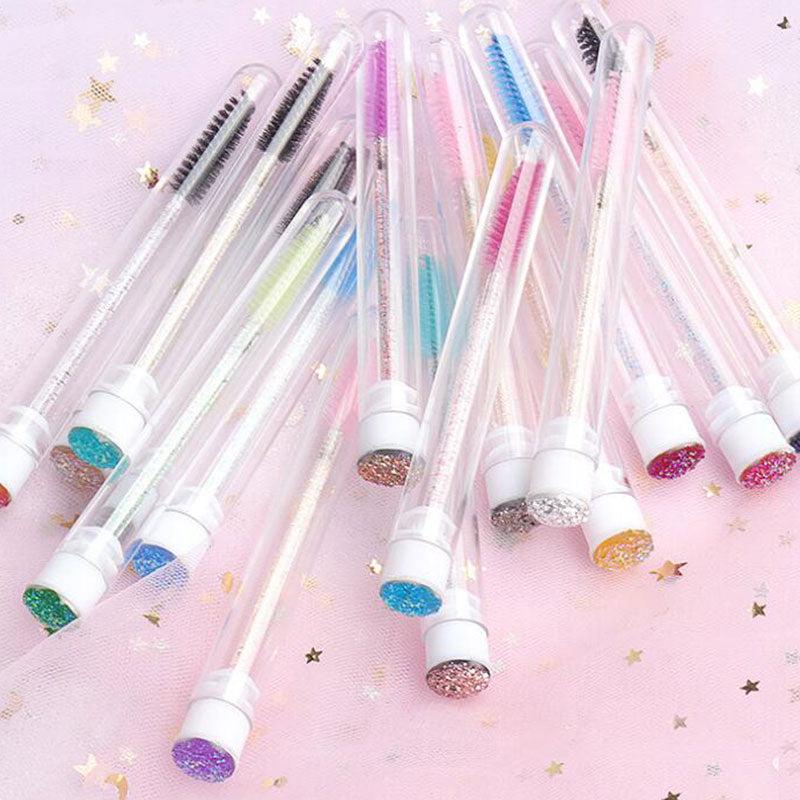 5pcs Mascara Wands with Tubes Set for Eyelash Extensions