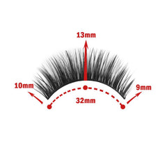 Cat Eye Wispy Faux Mink Lashes Fluffy Short Natural 3D Lashes 16mm