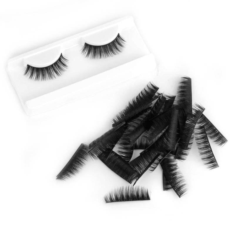 Cat Eye Wispy Faux Mink Lashes Fluffy Short Natural 3D Lashes 16mm