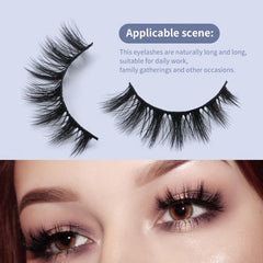 12 Pairs Natural Looking False Eyelashes Fluffy Thick Wispy Curly 3D Styles