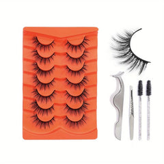 12 Pairs Natural Looking False Eyelashes Fluffy Thick Wispy Curly 3D Styles