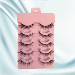 5 Pairs Natural Thick 3D Effect DIY Cluster False Lashes