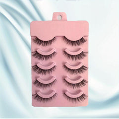 5 Pairs Natural Thick 3D Effect DIY Cluster False Lashes