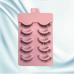5 Pairs Natural Thick 3D Effect DIY Cluster False Lashes