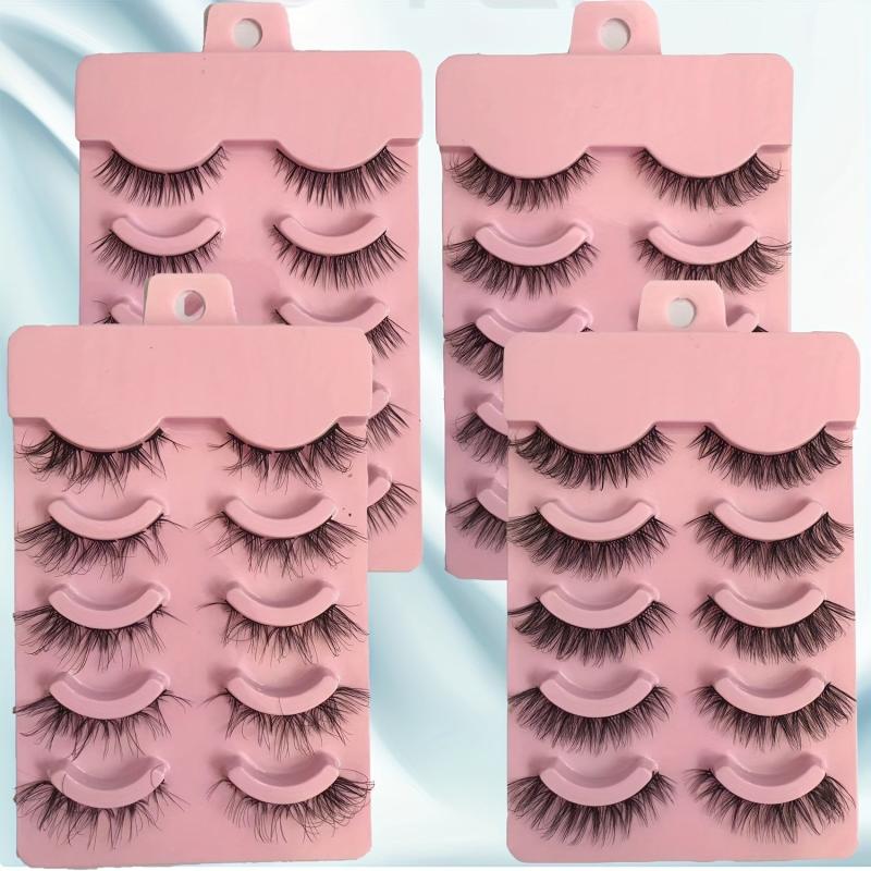 5 Pairs Natural Thick 3D Effect DIY Cluster False Lashes