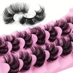 7 Pairs 5D Volume False Eyelashes Thick Cross Simulation Eye Lashes