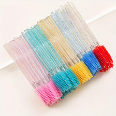10pcs Crystal Eyelash Brush Spoolie Brushes for Extensions & Mascara
