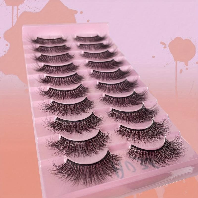 10 Pairs 3D Curling False Eyelashes Fluffy Soft for Dance Parties Stage Makeup
