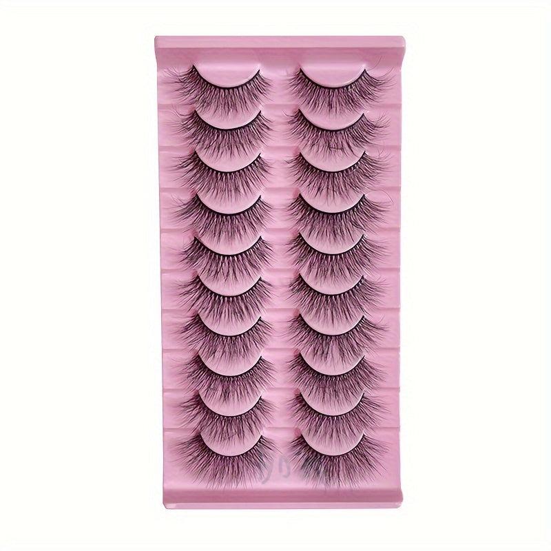 10 Pairs 3D Curling False Eyelashes Fluffy Soft for Dance Parties Stage Makeup