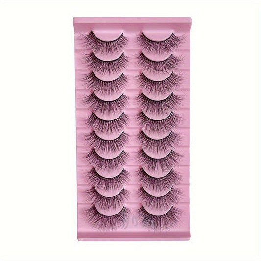 10 Pairs 3D Curling False Eyelashes Fluffy Soft for Dance Parties Stage Makeup