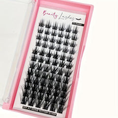 Lash Clusters 72 Pcs DIY Eyelash Extension D Curly 8-16mm Volume Wispy