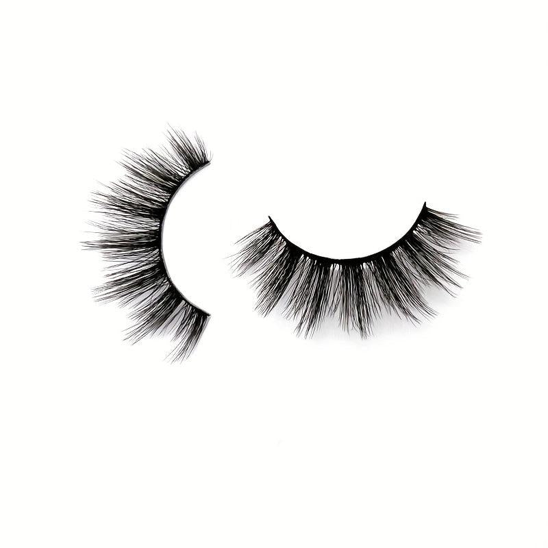 20 Pairs Faux Mink Fluffy Natural Look 3D Cat Eye False Eyelashes